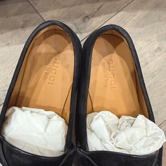 Gucci Men’s Black Suede Horsebit Loafers main image 4